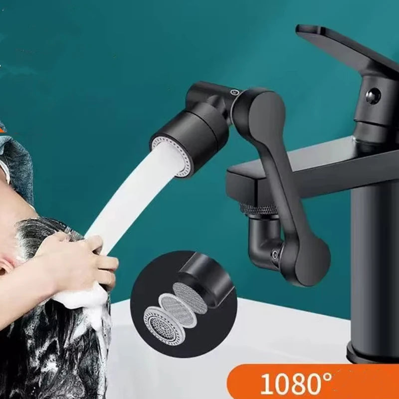 Heavy Metal Universal 1080° Rotation Faucet Sprayer Head for Kitchen Washbasin Extension Faucet Bubbler Sink Tap Splash Nozzle