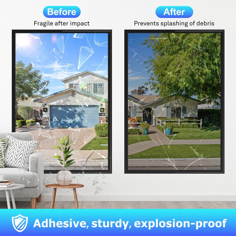 Lentorgi-Thermal Control Window Film, Window Tint Sun Shading and UV Protection, One Way Privacy Mirror Reflective Film, Explosion Proof Premium PET Material