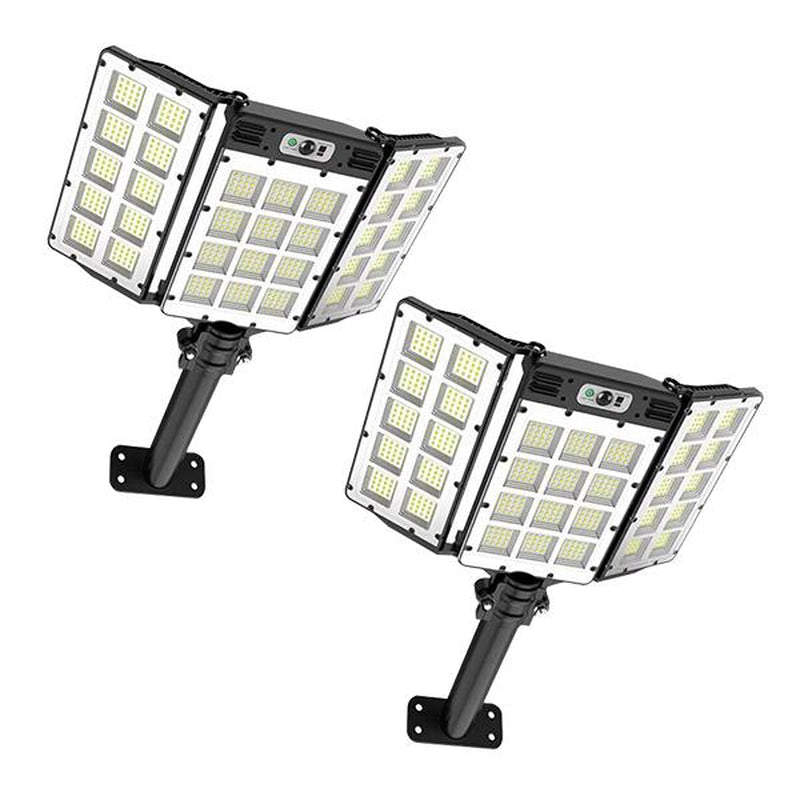 Solar Street Light Outdoor Solar Parking Lot Light, LED Wide Angle Lamp with Motion Sensor IP67 Waterproof Commercial Lighting Modern，Dealsforyoudays