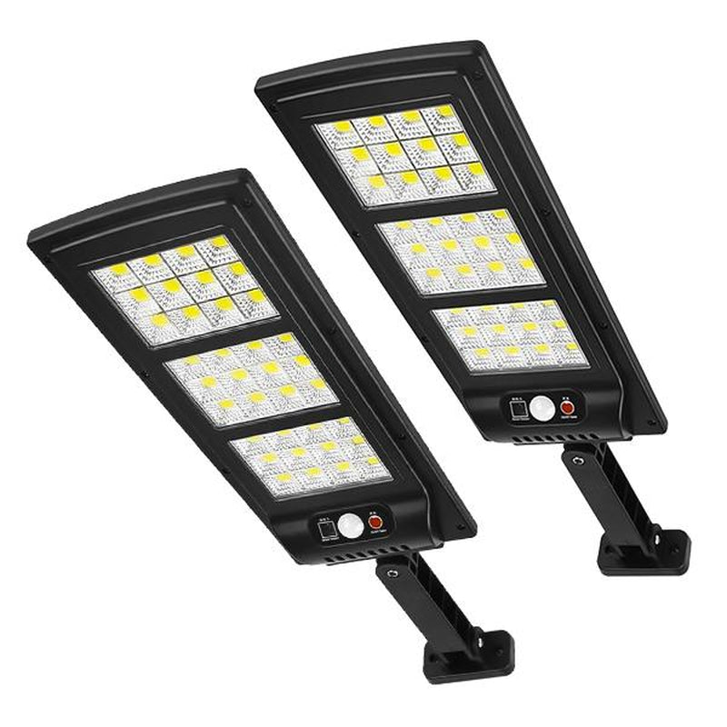 Solar Street Light Outdoor Solar Parking Lot Light, LED Wide Angle Lamp with Motion Sensor IP67 Waterproof Commercial Lighting Modern，Dealsforyoudays