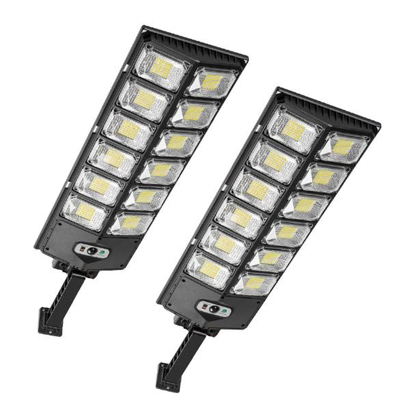 Solar Street Light Outdoor Solar Parking Lot Light, LED Wide Angle Lamp with Motion Sensor IP67 Waterproof Commercial Lighting Modern，Dealsforyoudays